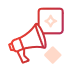 create-an-outlined-icon-of-a-megaphone-with-a-smal